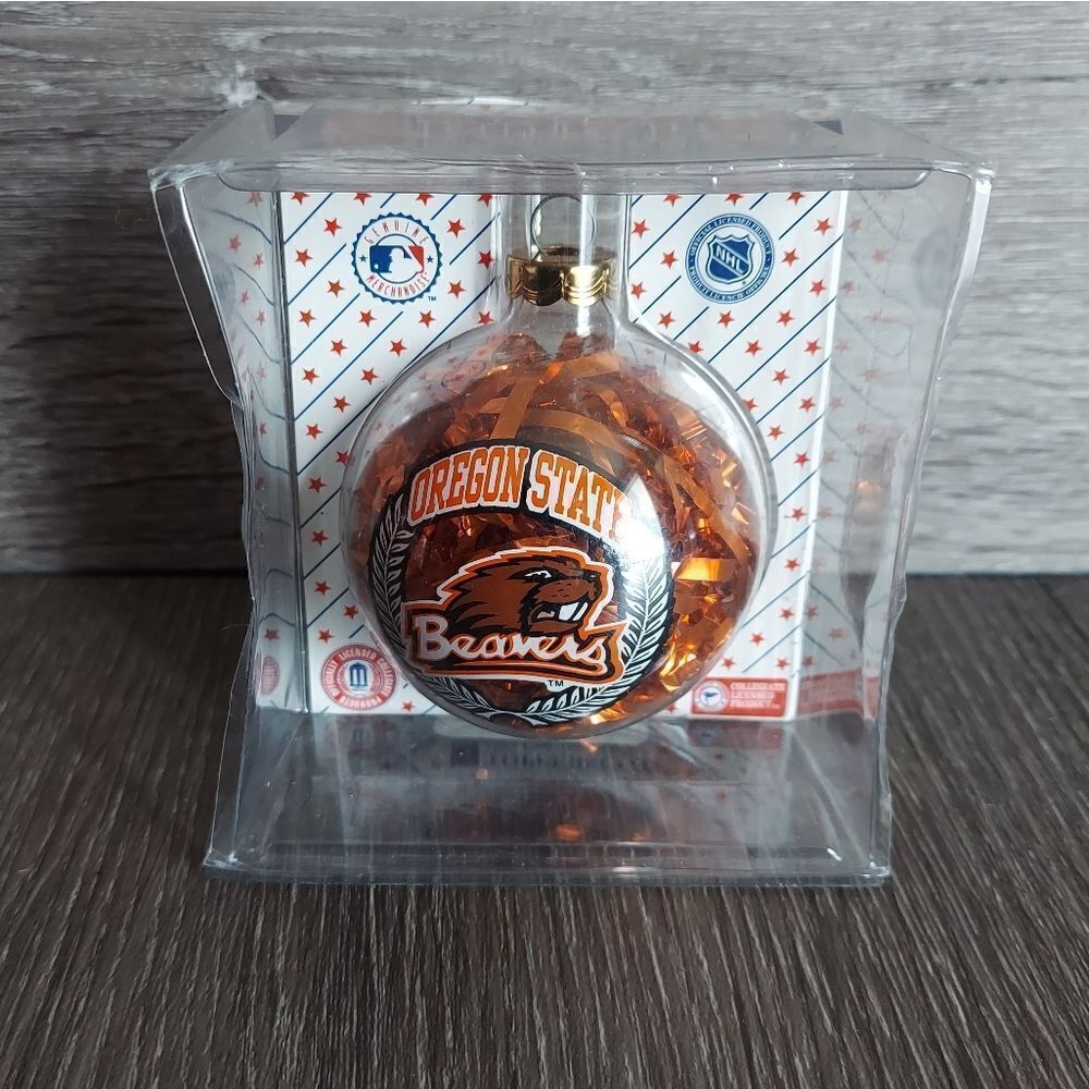 Oregon State Beavers Glass Christmas Ornament - Sports Collectors Series